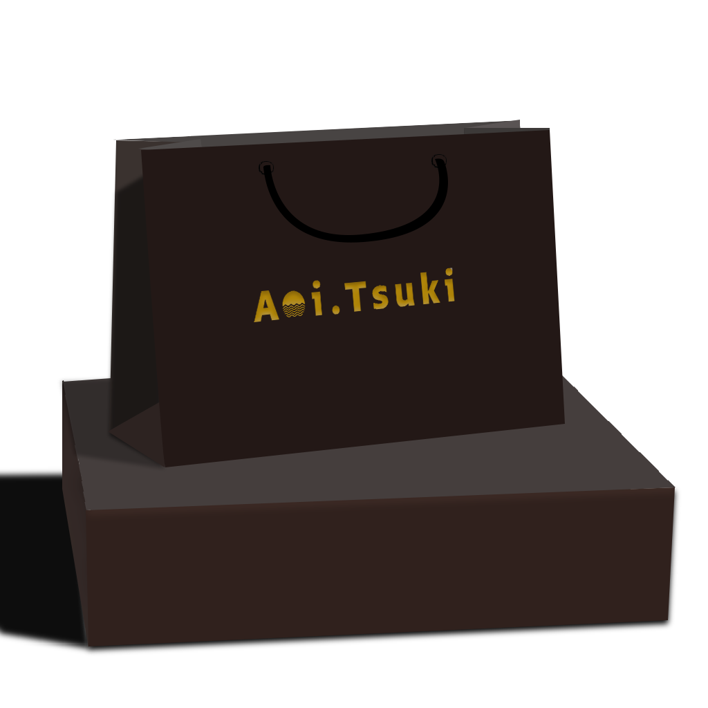 Two black matte paper shopping bags viewed from above with rope handles